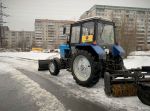 Аренда трактора мтз для чистки улиц от снега